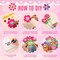Mother’s Day Card Making Kit for Kids – 24 Sets DIY Flowerpot Greeting Cards with Ribbons, Buttons & Paper Straws, Handmade Classroom & Home Craft Activity Gifts for Mom